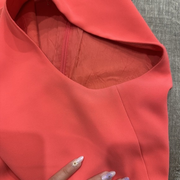 J.Crew Sleeveless Sheath Dress‎ Coral Pink Lined Back Zip Women's Size 4 - Picture 12 of 12